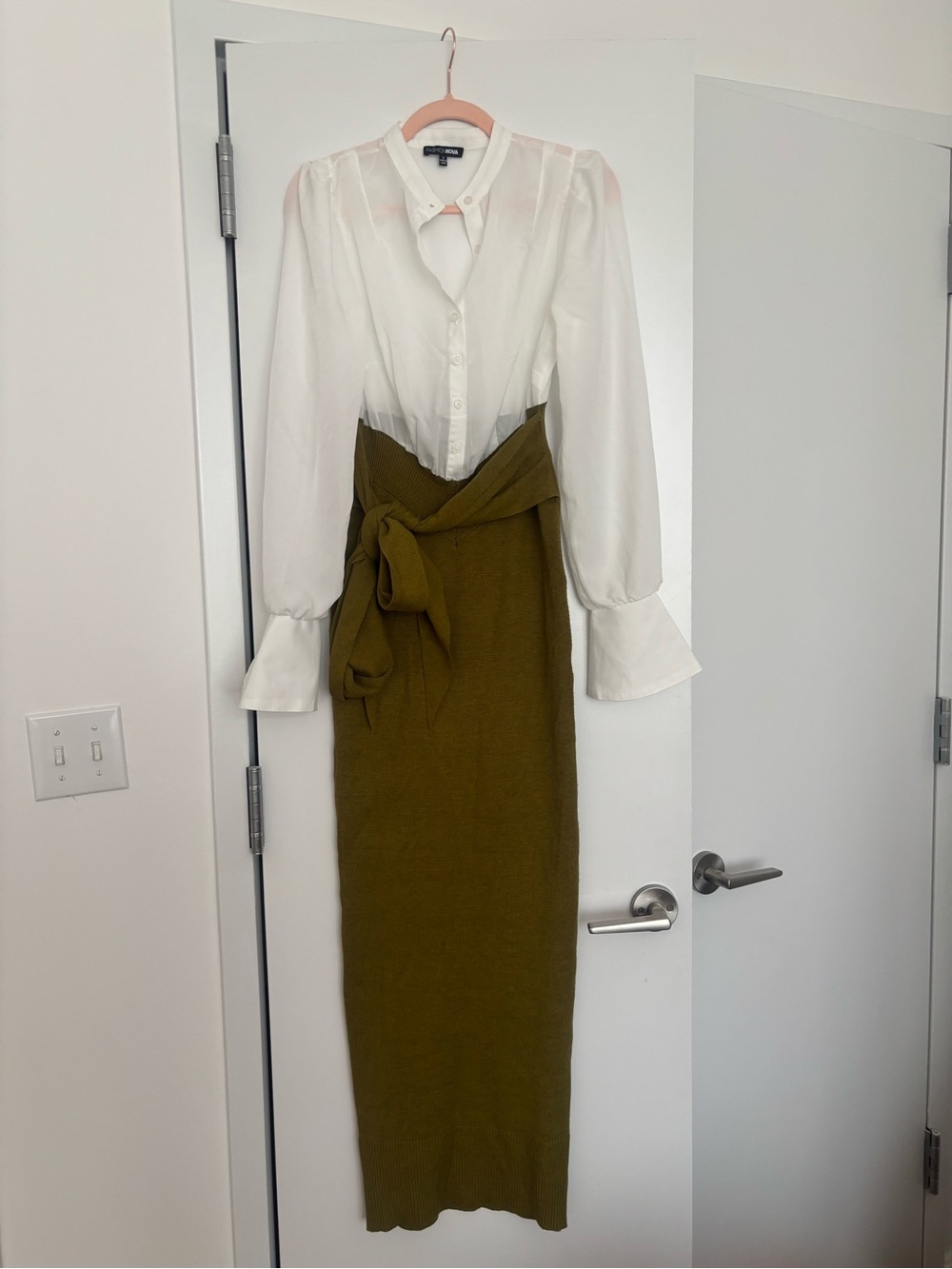 Fashion Nova Sweater Maxi Shirt Dress Size S